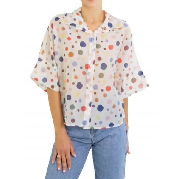 Camicia con pois 